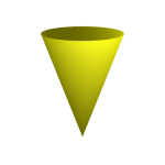 yellow cone, geometric shape in Light Language