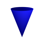 Geometric shapes, Blue Cone, Light Language