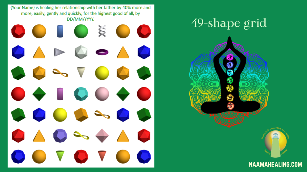 An example for a 49-shape Light Language grid