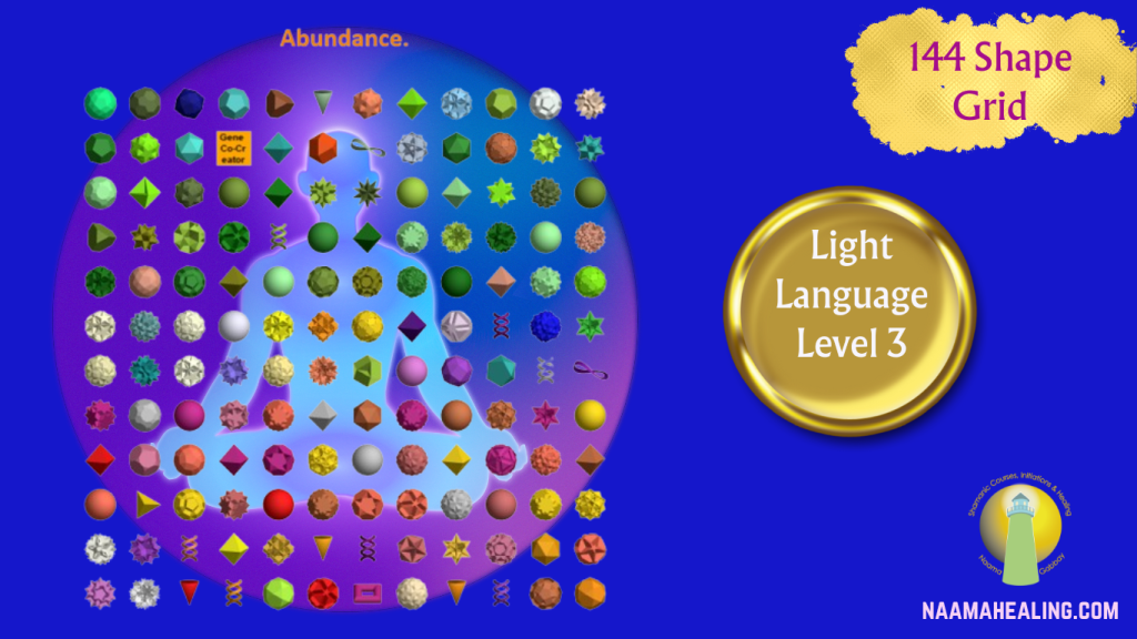 Example for grid of 144 geometric shapes