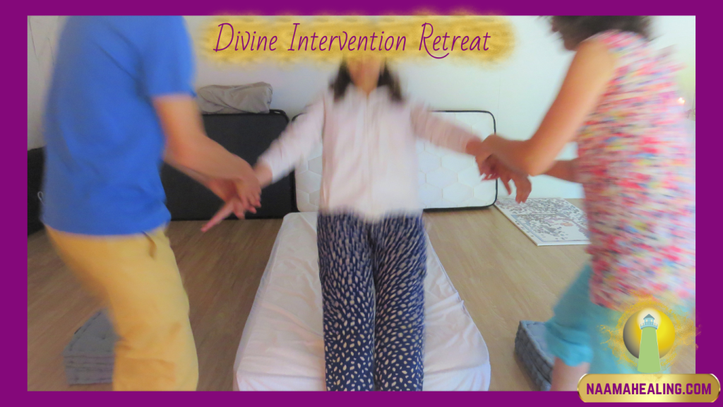 Practicing Divine Intervention healing at the retreat