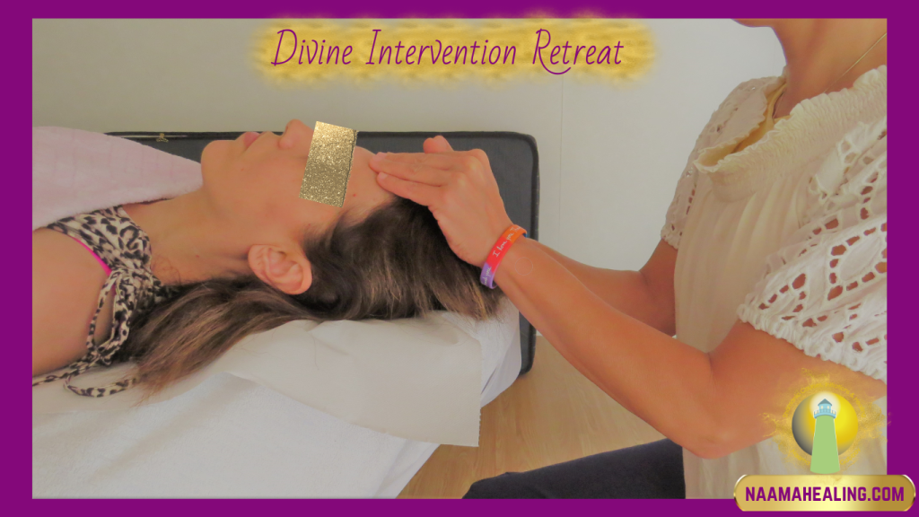 Healing session at the Divine Intervention retreat