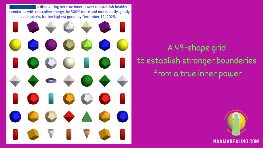 example for a 49-shape grid for healthy boundaries