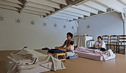 Holistic Coach and Therapist trainees practicing healing sessions at The Holistic Academy, integrating teachings from Naama Gabbay