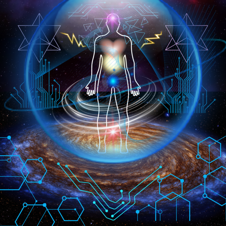 Vibrational blueprint patterns with Merkabah