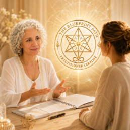 Professional mentoring with Naama Gabbay for Certified THE BLUEPRINT PATH® Practitioners, helping them deepen their understanding of the method and develop greater mastery.
